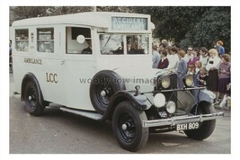 JC0146 - Vintage LCC White Ambulance - Reg.No. BXH 809 - photograph 6x4 - $2.68