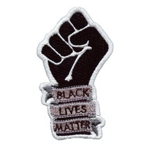 BLACK LIVES MATTER IRON ON PATCH 3&quot; BLM Power Fist Racial Equality Movem... - $3.95