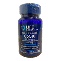 Life Extension CoQ10 Super Ubiquinol w/Mitochondrial Support 100 mg.,60 ... - $46.50