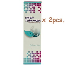 Spray Teymurova from smell and sweat Спрей Теймурова, 60ml × 2pcs. Total... - $19.99