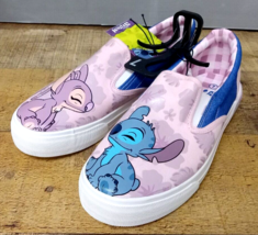 Ground Up Women&#39;s Disney Stitch Low Top Slip-on Sneaker - Size US 7 - £11.94 GBP