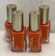 4 L&#39;oreal Nail Polish Color - 102 Energetic Tangerine - 0.39 oz - $19.80
