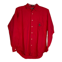 VTG Polo Ralph Lauren Shirt Size Large Button Front Red Compass Evergreen Womens - £15.62 GBP