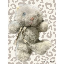 VTG Russ Berrie Tiny Kitty Cat Plush Soft N Suede Grey Stuffed Animal - £23.67 GBP