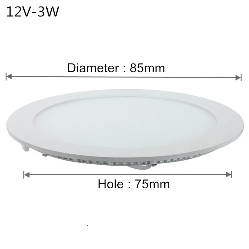 AC/DC 12V 24V led downlight 3W 4W 6W 9W 12W 15W 25W Recessed Ceiling Panel Indoo - £129.19 GBP