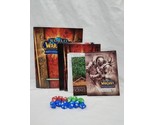 Lot Of World Of Warcraft Miniatures Game Rulebook Map Dice - $33.65
