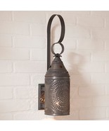 15-inch Electric Lantern Sconce in Kettle Black Tin - $129.99