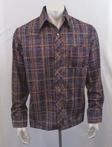 Sovereign Collection Men&#39;s Long sleeve Polyester Plaid Button Down Shirt... - £7.45 GBP