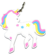 TK025 Unicorn Fairy Horse Cute - keychain rubber key ring pendant Keyring - £4.73 GBP