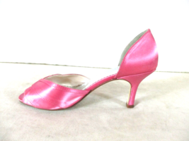 Michaelangelo Pink Satin Pumps Heels Shoes Women&#39;s 7 M (SW48) - £18.34 GBP