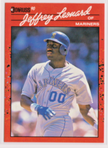 Jeffrey Leonard Seattle Mariners Outfield 1990 Donruss Card # 93 Near Mint - £1.20 GBP