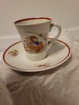 Rare Vintage Upsala Ekeby Karlskroma Child&#39;s Teacup and Saucer Duck Egg ... - $53.20