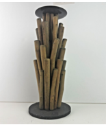 12&quot; Woodsey Candle Stick/Holder, Driftwood Construction - $14.03