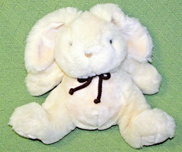 12&quot; Westcliff Collection Ivory BUNNY RABBIT Vintage Brown Cord Plush Stuffed Toy - £14.87 GBP
