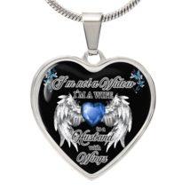Wife to a Husband with Wings Memorial Necklace – Luxury Heart Pendant – ... - $1,024.26 MXN+
