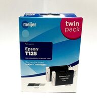 Meijer Remanufactured Ink Cartridges for Epson T125 - BLACK - $5.98