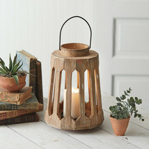 Geometric Wood Lantern - £42.70 GBP
