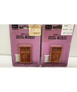 Vintage Sears Sewing Machine Needles Size #9 New Old Stock Lot Of 2 - €8,52 EUR