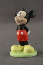Vintage Walt Disney Bashful Mickey Mouse Character Porcelain Bisque Figurine - $18.51