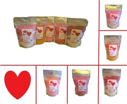 Valentine&#39;s Bath Salts - (5) 1lb Bags ~ Valentines Day Gift Set ~ Five Scents #1 - £21.77 GBP