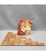 Double 6&#39;s Wood Dominos Cotton Draw String Storage-Caring Bag Made In In... - $187.52 MXN