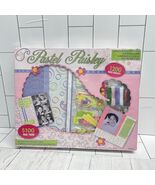 Pastel Paisley Scrapbook Album Kit 12x12 Postbound 1200 Piece Set Pre-De... - €34,27 EUR