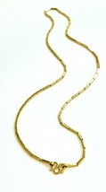 22K 22kt  PURE  GOLD Kid baht box chain / necklace handmade from Thailand 14” - £339.49 GBP