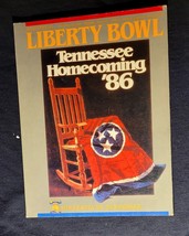 1986 Liberty Bowl Program Minnesota vs Tennessee - Tennessee Homecoming Year - £37.02 GBP