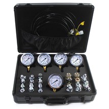 SINOCMP Hydraulic Pressure Test Kit with 5 Gauges, 3 Test, 2 Years Warranty - £193.10 GBP