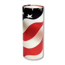 American Flag Patriotic Biodegradable Ash Scattering Tube Cremation Urn Keepsake - £72.37 GBP