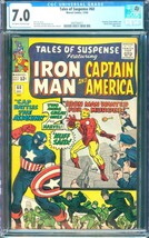 Tales of Suspense #60 (1964) CGC 7.0 -- O/w to white pgs; Hawkeye &amp; Blac... - £278.09 GBP