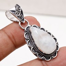 Rainbow Moonstone Vintage Style Gemstone Handmade Pendant Jewelry 1.80&quot; SA 2159 - $7.49