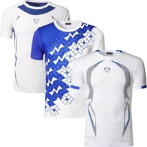 Jeansian 3 Pack Men&#39;s Tshirt T-Shirt Tee Shirt  Dry Fit Short Sleeve Running Fit - £118.03 GBP