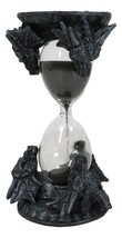 Invertible Sandtimer Ancient Guardians Dragon Heads Gothic Sentinel Sand Timer - $23.99