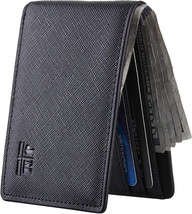 Gostwo Mens Slim Minimalist Front Pocket Wallet Genuine Leather Id Windo... - £21.23 GBP