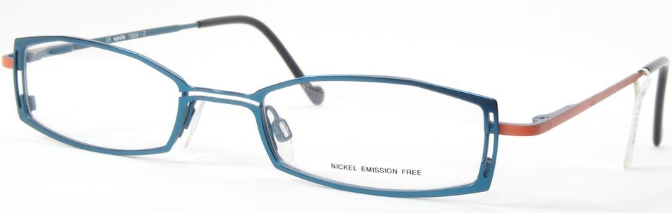 Vintage Rare Opdo 1934-2 Blue Teal /Orange EYEGLASSES GLASSES FRAME 48-1... - $63.90