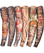 YARIEW Tattoo Sleeves for Men 6Pcs Arm Sleeves Fake Tattoos Sleeves to C... - $23.77