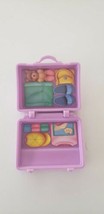 Fisher Price Loving Family Dollhouse Purple Suitcase Luggage For Doll 1999 - £10.09 GBP