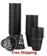 100 PCS 2 " Net Pots, Hydroponics, Vertical, indoor, outdoor growing. Sh... - $18.76