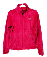The North Face Womens Fleece Zip Up Jacket Plush Fuzzy Coat Hot Pink Poc... - $18.92 CAD