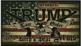 3X5 Trump Law &amp; Order Trump Is Innocent 2Nd Amendment 2024 Flag Usa America Maga - £16.50 GBP