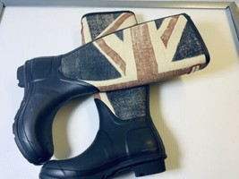 Hunter “Brit” Tall British Flag Boots/Rain Boots Size 5 VGUC Worn For 1 Hour - £121.04 GBP