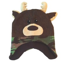 Healthtex Childs Moose Winter Hat Cap Camo 2-5T - £10.07 GBP