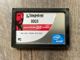 Kingston Intel SSDSA2M080G2GC 80GB 3Gb/s 2.5&quot; SATA III SSD Solid - £6.38 GBP