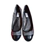 Hot In Hollywood Womens 10 Flats Black Dress Shoes Shiny Toe Faux Snakes... - $19.96 CAD