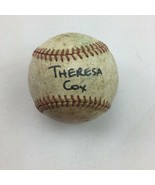 Baseball Theresa Cox Customized Name Red Stitch Souvenir Sports Memorabilia - £7.86 GBP