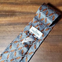 Valentino Cravatte Necktie 100% Silk Vintage Hand Painted Tie Made in Italy - £49.34 GBP