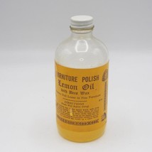 Lemon Oil Furniture Polishing Bees Wax Glass Bottle Advertising Design-
... - $40.97