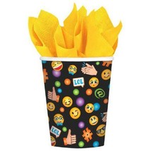 Emoji LOL Smiley Face Paper Cups Birthday Party Supplies 9 oz 8 Per Package New - £2.83 GBP
