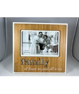 New Modern Wood and White Picture Frame &quot;Family: All Because Two People ... - £7.13 GBP